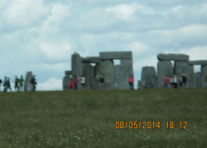 Stonehenge from the A303. I took this through the car window, which is why it's so blurry.