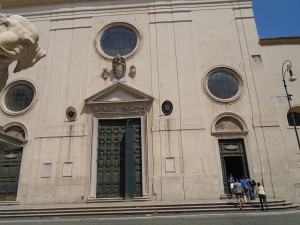 Exterior of the church of Santa Maria Sopra Minerva